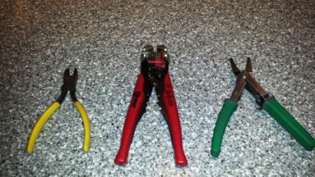 Favorite Three Electrical Wiring Job Tools - cutters, wire stripper, and crimper